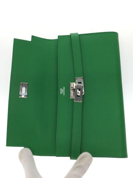HERMES(エルメス) / ケリーウォレット/レザー/グリーン/無地 | 中古品 