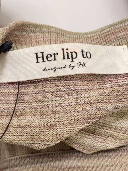 Her lip to(ハーリップトゥ) / Water Lily Garden Knit Dress/M 