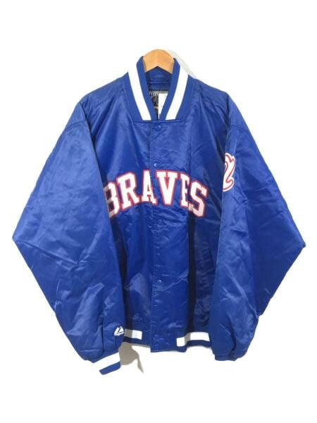 Majestic(マジェスティック) / スタジャン/XL/ナイロン/BLU/braves
