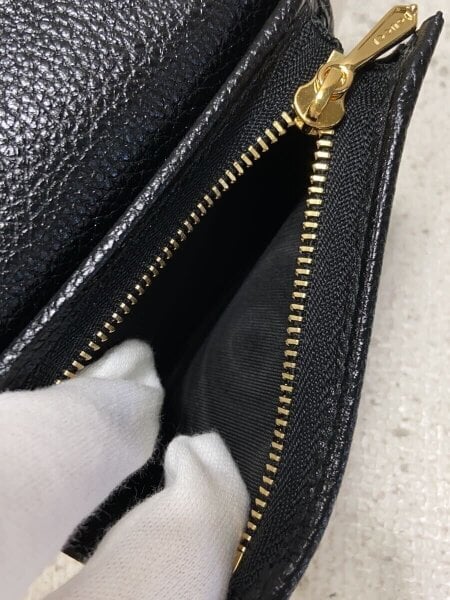 GUCCI(グッチ) / チェーン・ショルダーウォレット_ズゥミ/レザー/BLK