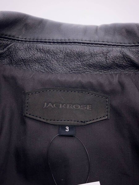 JACK ROSE(ジャックローズ) / レザージャケット・ブルゾン/3/羊革/BLK