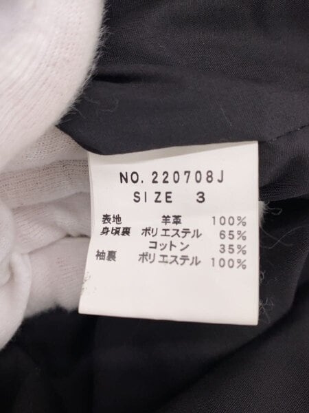 JACK ROSE(ジャックローズ) / レザージャケット・ブルゾン/3/羊革/BLK