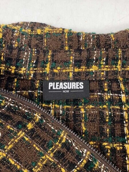 Pleasures(プレジャーズ) / キルティングジップアップジャケット/L 