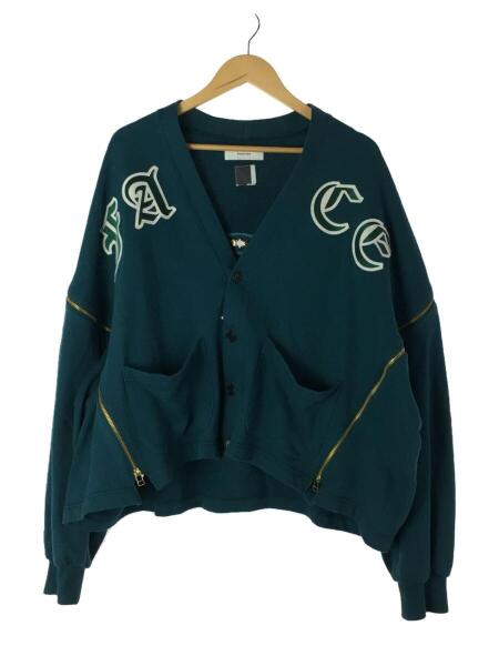 FACETASM(ファセッタズム) / FACE ZIPPER CARDIGAN/4/コットン/ブルー 