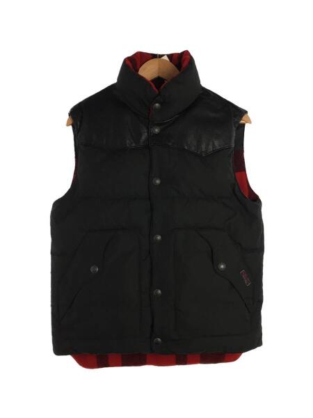 Polo Ralph Lauren ダウンベスト ブラック/レッドチェック ポロラルフローレン ブラック 黒 バッファローチェック ウール