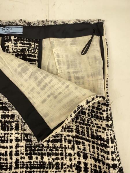 PRADA(プラダ) / 22ss/tweed midi skirt/スカート/42/ツイード/マルチ  