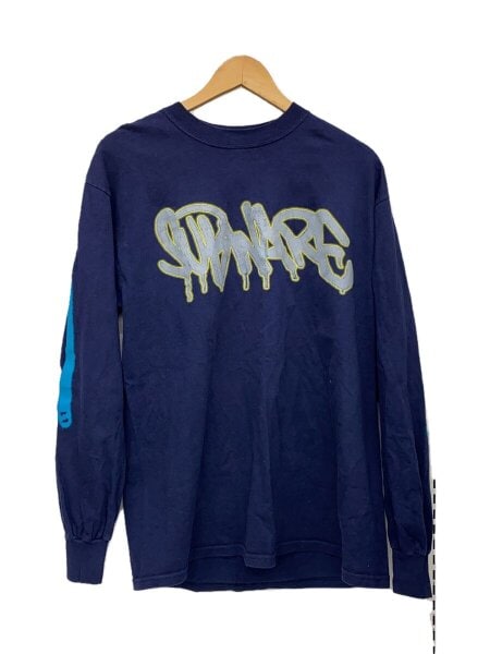 SUBWARE(サブウェア) / 90s～00s/長袖Tシャツ/L/コットン/NVY | 古着の 