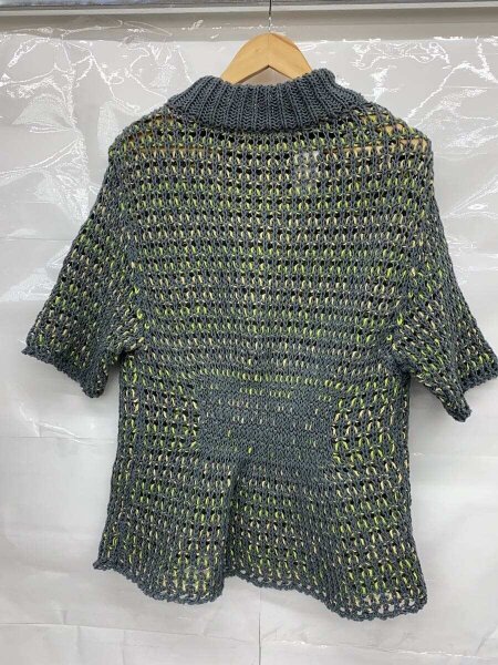 NAMACHEKO / 19SS/チャンキーニットセーター//ニット・セーター(厚手)/S/コットン/GRN/NS19 0706// NAMACHEKO(ナマチェコ) / 19SS/チャンキーニットセーター//ニット