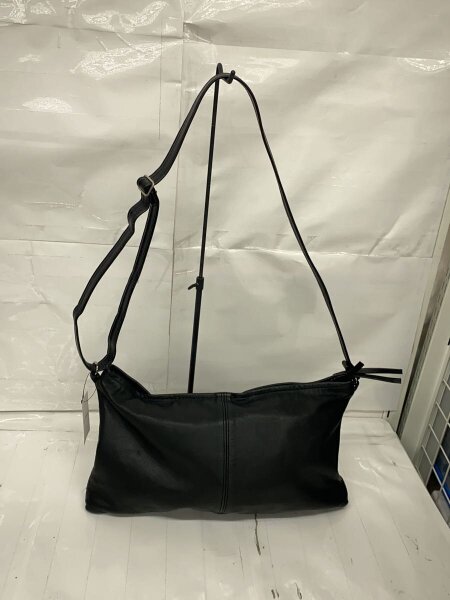 【美品】  Y's for living / ワイズフォーリビング | レザー ショルダーバッグ / 総裏地 | ブラック | レディース Y's for living - 【美品】 Y's for living / ワイズフォーリビング