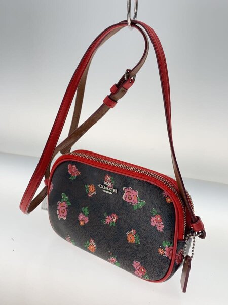 COACH(コーチ) / シグネチャー/ショルダーポーチ/PVC/BRW/花柄/f56503 