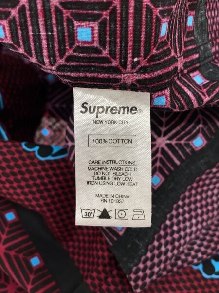 Supreme / 17SS/OBAMA SHIRT/半袖シャツ/S/コットン/レッド/総柄 Supreme(シュプリーム) / 17SS/OBAMA SHIRT/半袖シャツ/S/コットン