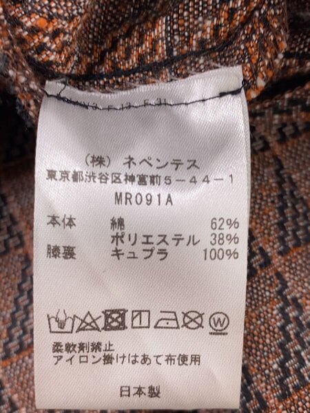 Needles(ニードルズ) / tucked Trouser-C/PE Geometric Jq /L/コットン