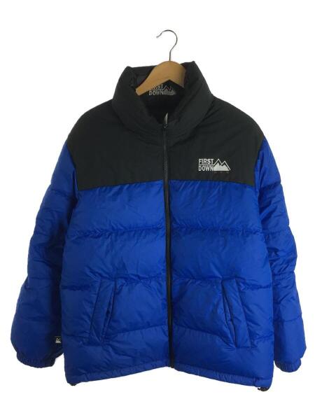 FIRST DOWN◇ダウンジャケット/L/ポリエステル/BLU// FIRST DOWN