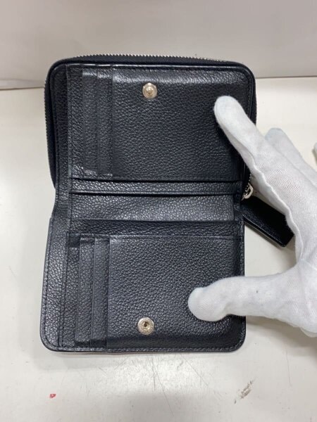 SAINT LAURENT(サンローラン) / 2つ折り財布/--/BLK/無地/レディース