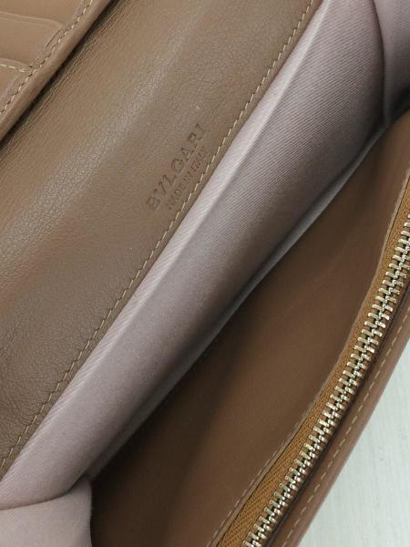 BVLGARI(ブルガリ) / ブルガリ/長財布/レザー/BRW/無地/MD.E15.33625