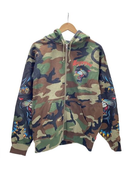 Supreme(シュプリーム) / ジップパーカー/M/コットン/KHK/カモフラ 