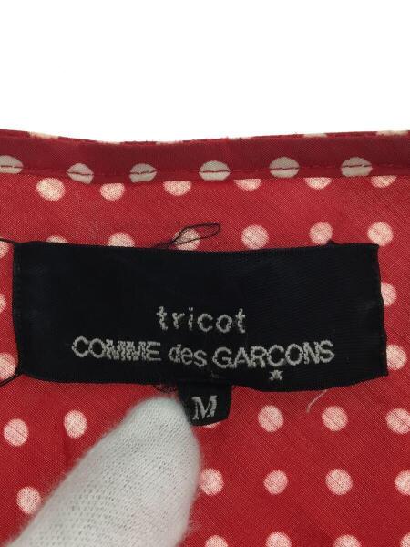 tricot COMME des GARCONS / ノースリーブカットソー/M/レーヨン/赤/ピンク/柄/00s/2001年/TB 02009M tricot COMME des GARCONS(トリココムデギャルソン) / ノースリーブ