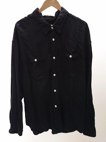 visvim(ヴィズヴィム) / 20SS/MAINSAIL SHIRT L/S /2/リネン/BLK 