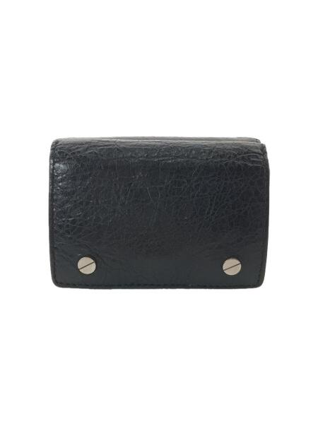 BALENCIAGA(バレンシアガ) / 3つ折り財布/レザー/ブラック/無地/メンズ  