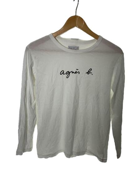 agnes b.(アニエスベー) / 長袖Tシャツ/2/コットン/ホワイト/無地 