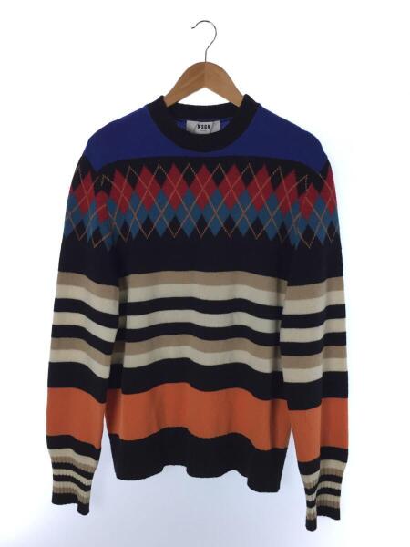 MSGM(エムエスジーエム) / セーター(厚手)/L/ウール/マルチカラー  