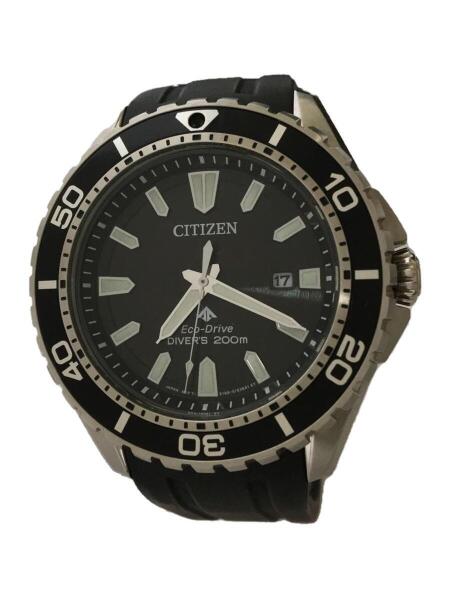 CITIZEN(シチズン) / クォーツ腕時計/アナログ/ラバー/BLK/BLK/BN0190 