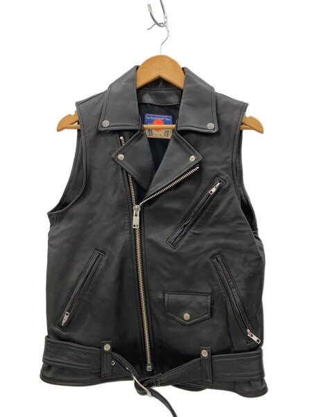 Blackmeans / ベスト/3/羊革/BLK/無地/945-71GV34-1 Black meansベスト Blackmeans(ブラックミーンズ) / ベスト/3/羊革/BLK