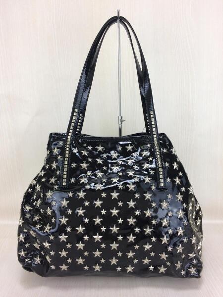 JIMMY CHOO(ジミーチュウ) / トートバッグ/エナメル/BLK/無地 | 中古品 