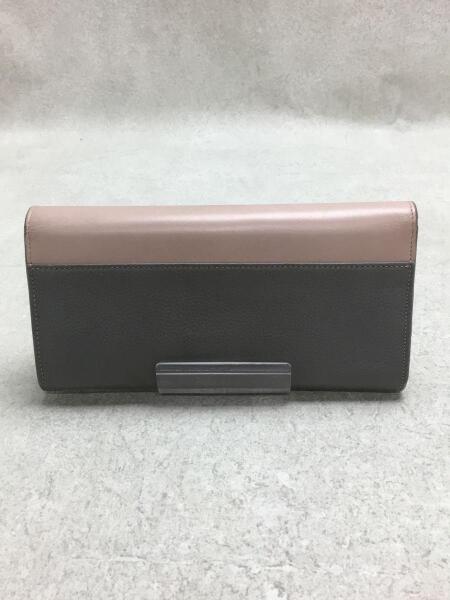 Chloe(クロエ) / B38V01/バイカラー/長財布/レザー/グレー/ピンク/無地 