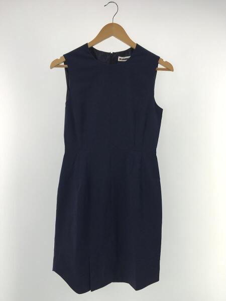【美品】ジルサンダー ウール ノースリーブワンピース イタリア製　36 jil sander ウールワンピースドレス