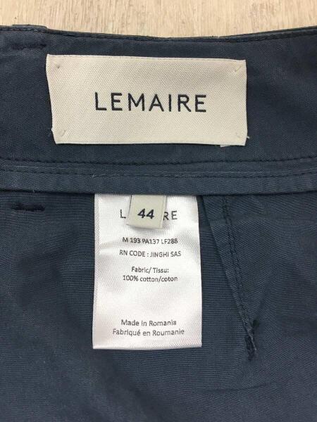 LEMAIRE(ルメール) / ストレートパンツ/44/コットン/ネイビー 