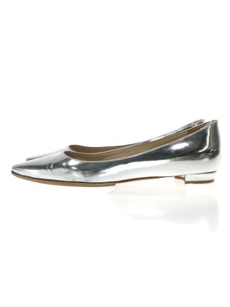 MANOLO BLAHNIK(マノロブラニク) / フラットパンプス/36.5/シルバー 