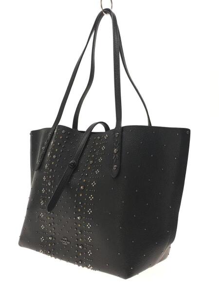 COACH(コーチ) / スタッズ/トートバッグ/レザー/BLK | 中古品の販売 