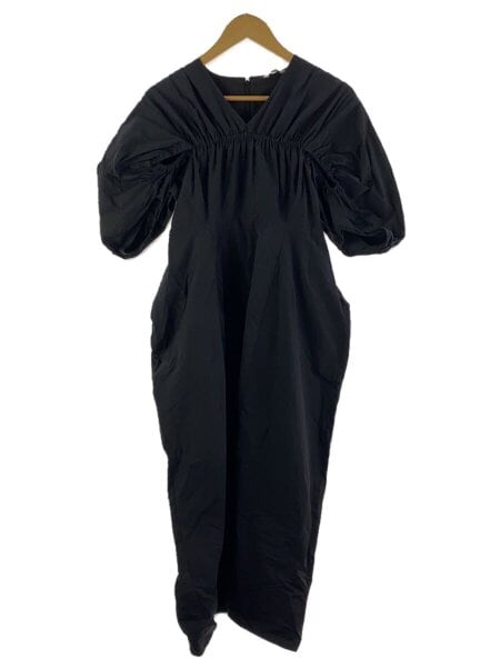 CLANE(クラネ) / CROSSING GATHER ONEPIECE/1/コットン/BLK/16112-5072