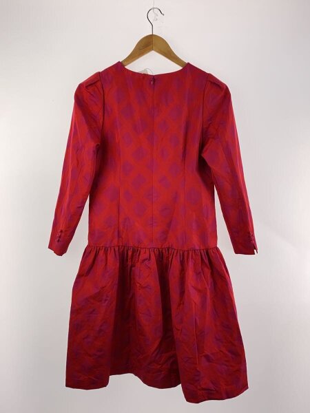 ANAYI チェックジャガードローウエストギャザー ワンピース 36 ANAYI