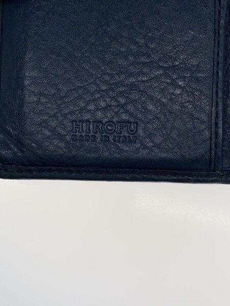 購入ご希望の方あり』 HIROFU 青みがかっ 『センプレ』二つ折り財布 