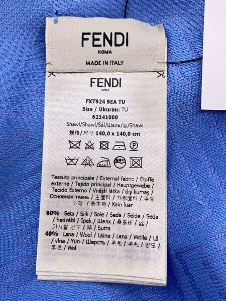 FENDI(フェンディ) / ズッカ柄/ストール/シルク/部r-/総柄/レディース