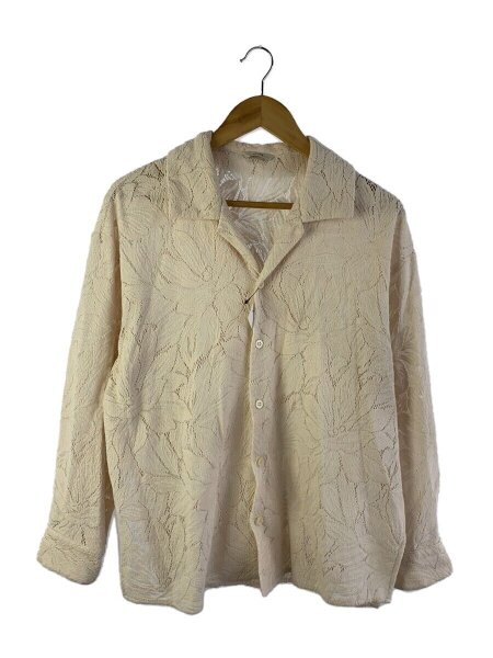 CLANE(クラネ) / CURTAIN LACE SLIT SHIRT/1/コットン/BEG/14122-4062 
