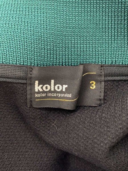 kolor(カラー) / ポロシャツ/3/コットン/BLK/無地/25SCM-T19217S 