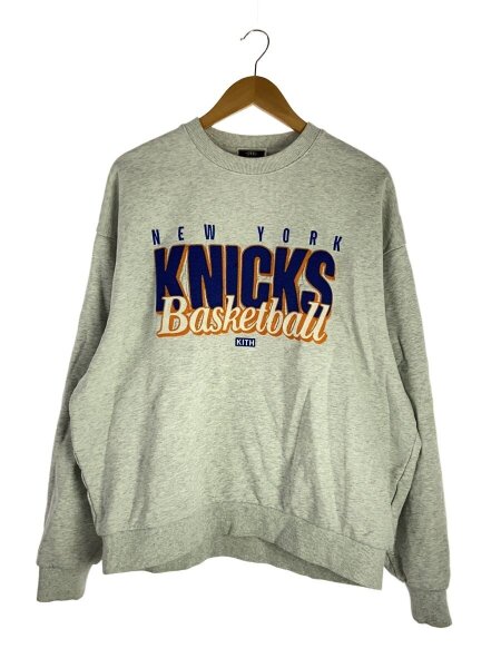 KITH(キス) / KNICKSスウェット/L/コットン/GRY/24-072-060-0016-4-0 