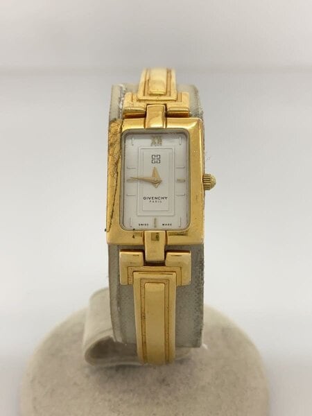 GIVENCHY(ジバンシィ) / クォーツ腕時計/アナログ/ステンレス/WHT/GLD 