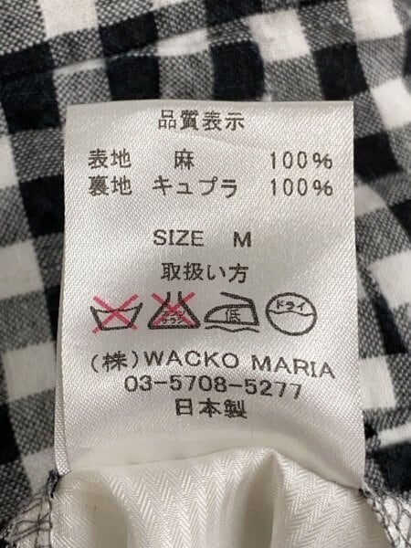 WACKO MARIA(ワコマリア) / ショートパンツ/M/リネン/BLK/チェック
