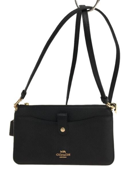 COACH ブラック レザーショルダーバッグ ショルダーウォレット 32320 COACH(コーチ) / COACH/コーチ/32320/ウォレット/ショルダーバッグ/PVC