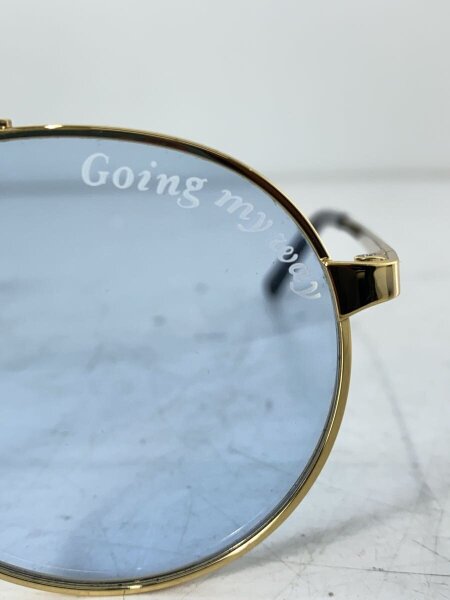 NSHサングラスブルー N.S.Hサングラス open my way クリアフレーム