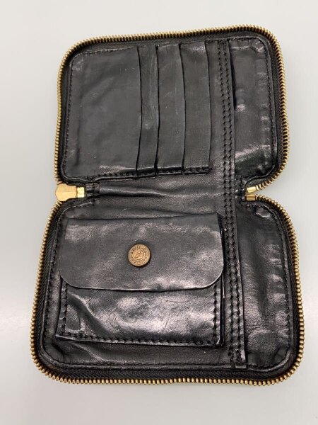 CAMPOMAGGI(カンポマッジ) / 2つ折り財布/レザー/BLK/メンズ | 中古品