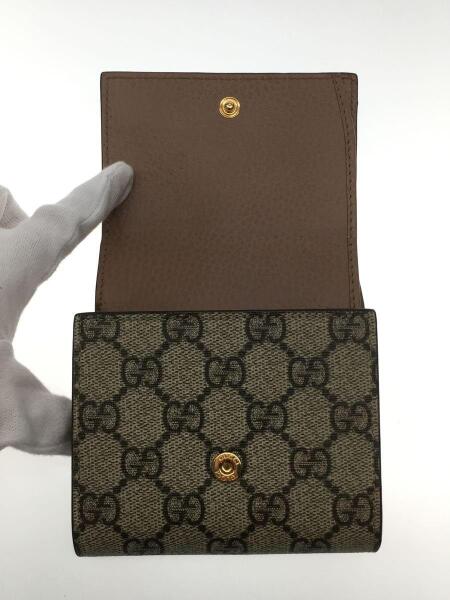 GUCCI(グッチ) / 2つ折り財布/レザー/BRW/無地/レディース/598587