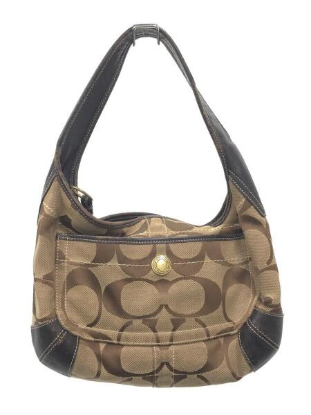 COACH(コーチ) / ハンドバッグ/キャンバス/BRW/総柄/10764/使用感有り 