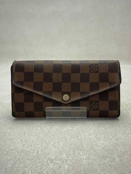 LOUIS VUITTON / 2)ポルト・フォイユ・サラ_ダミエ・エベヌ_BRW_ブラウン/PVC/BRW/レディース LOUIS VUITTON(ルイヴィトン) / 2)ポルト・フォイユ・サラ_ダミエ