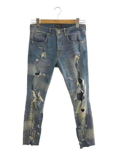 ZARA MAN(ザラマン) / ボトム/38/デニム/IDG/裾ジップ/ダメージ加工