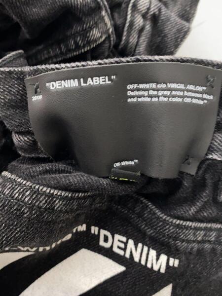 OFF-WHITE(オフホワイト) / 19ss/デニムパンツ/33/BLK/無地